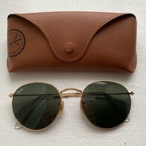 Ray-Ban Gold Green Classic Sunglasses